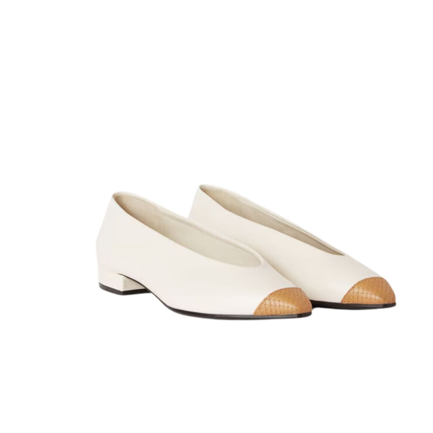 Loro Piana Tennis Rebecca Ballet Flats Nougat/honey Milk For Women FAO2684 B4C0 - Image 7