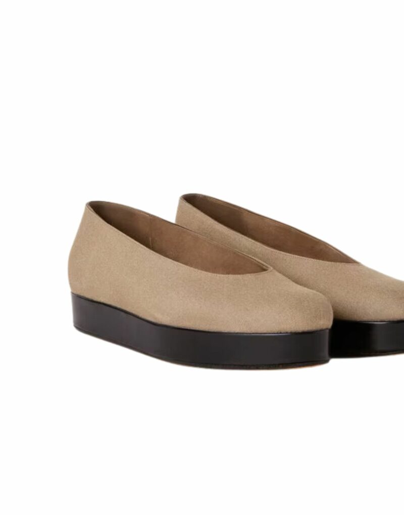 Loro Piana Shima Ballet Flats Mizzle Green For Women – FAO1294 50WI