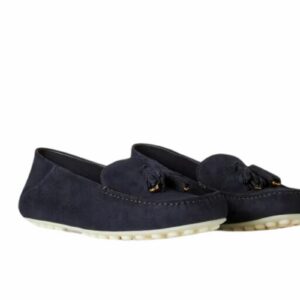 Loro Piana Dot Sole Walk Loafers Blue Navy/Sun Gold For Women – FAN0109 W1B4
