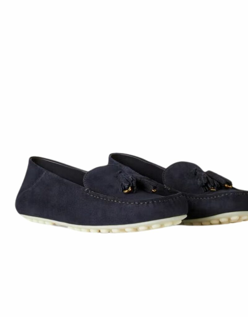 Loro Piana Dot Sole Walk Loafers Blue Navy/Sun Gold For Women – FAN0109 W1B4