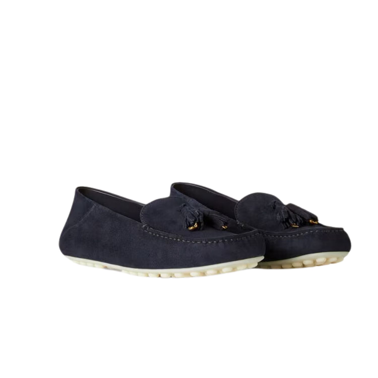 Loro Piana Dot Sole Walk Loafers Blue Navy/Sun Gold For Women – FAN0109 W1B4 - Image 6