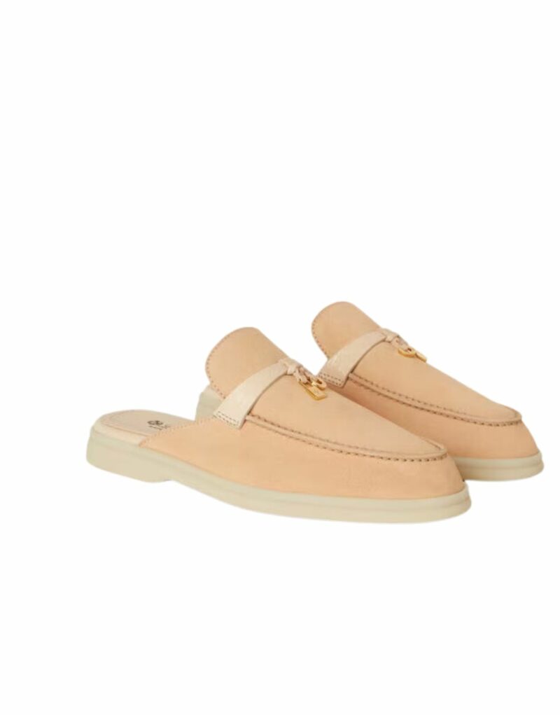 Loro Piana Nautical Charms Walk Babouche Loafers Lemon Meringue For Women – FAM5312 20D2