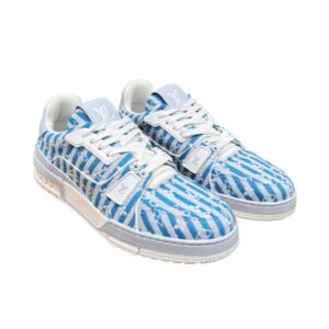Louis Vuitton Retro Basketball Sneakers Blue For Women