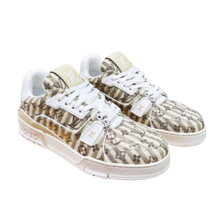 Louis Vuitton Retro Basketball Sneakers Cream For Women
