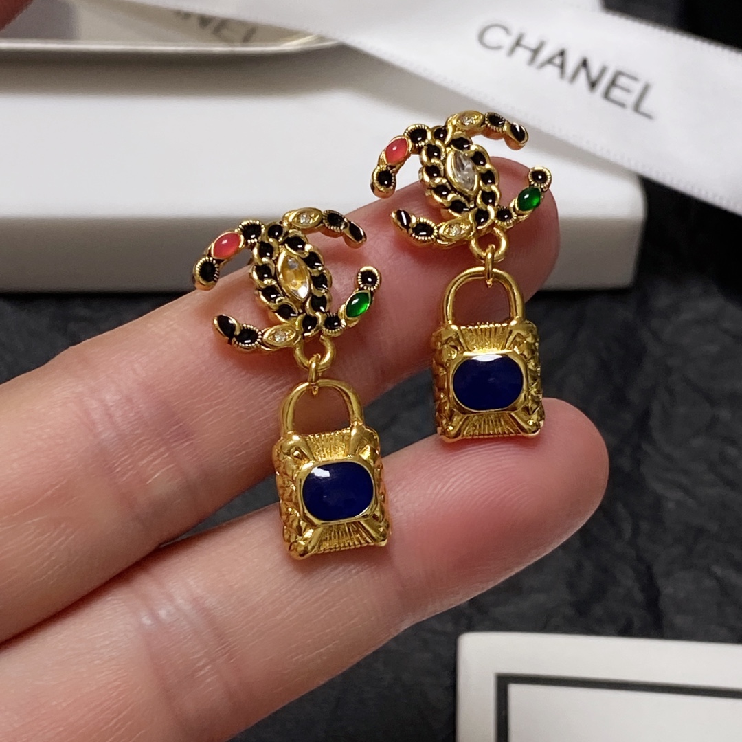 Mesh Earrings Gold For Women - Image 2
