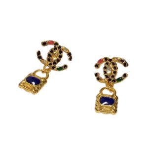 Mesh Earrings Gold For Women