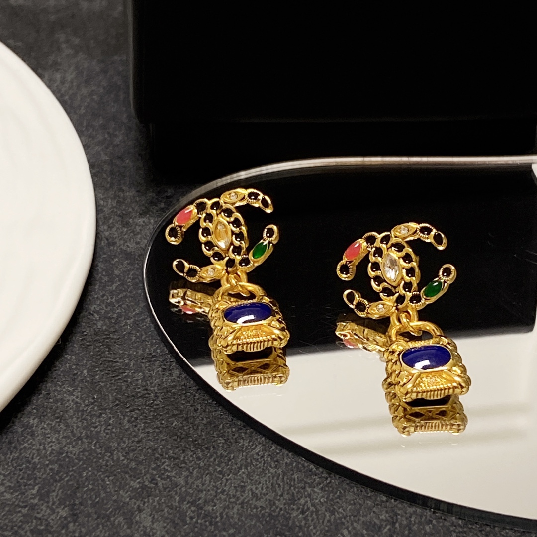 Mesh Earrings Gold For Women - Image 6