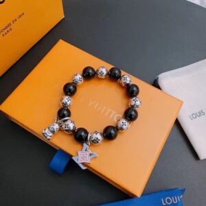 Louis Vuitton Multi Element Agate Bracelet Silver For Women