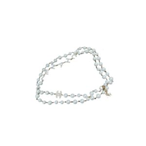Chanel Multi Layered Letters Links Pearl Necklace White For Women