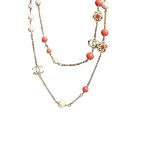 Chanel Necklace Red For Women