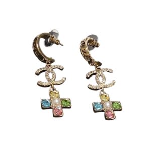 Chanel Rivet Earrings Gold For Women