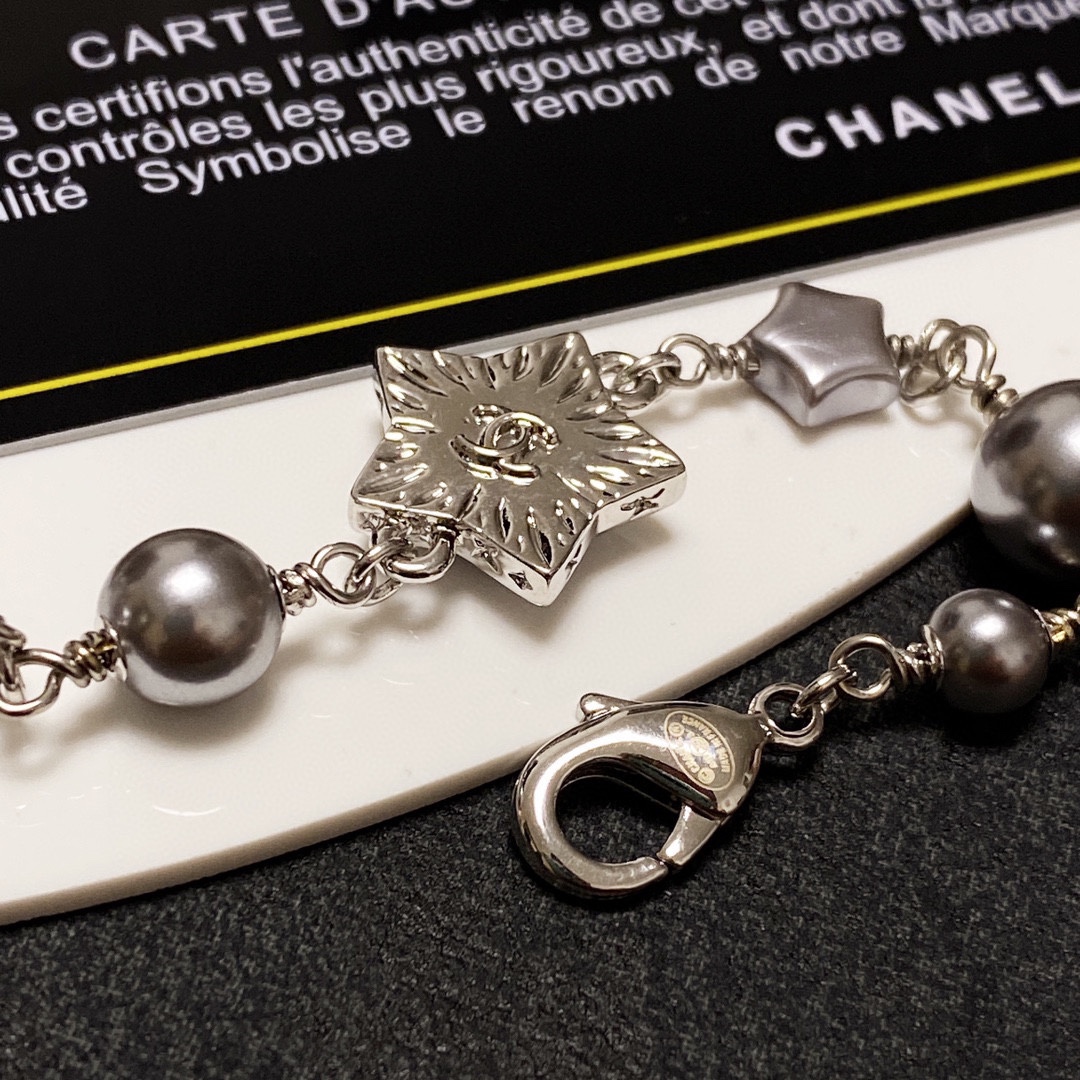 Chanel Pentagram Bracelet Silver For Women - Image 5