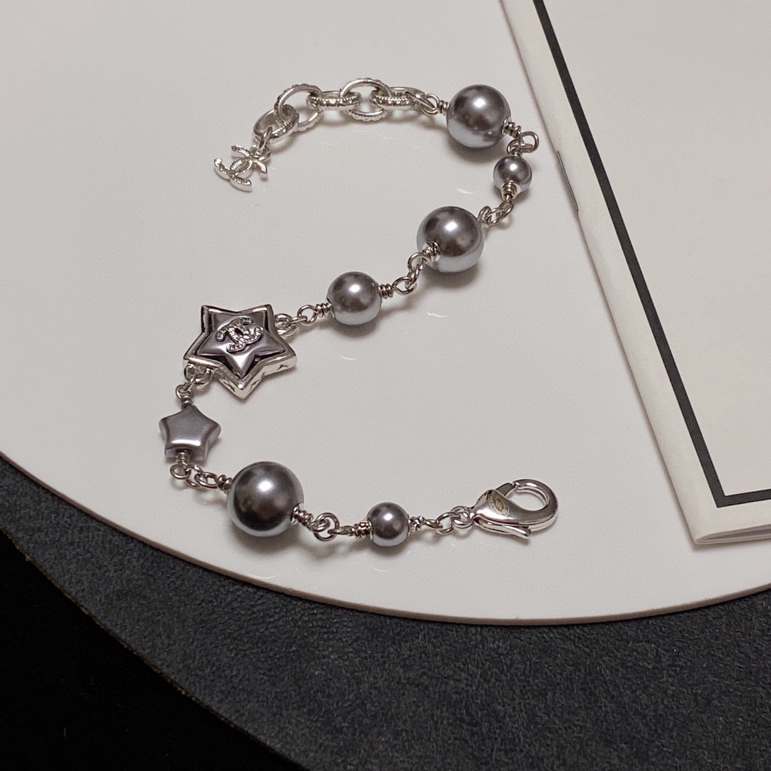 Chanel Pentagram Bracelet Silver For Women - Image 7