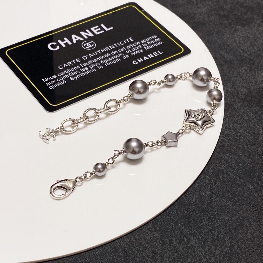 Chanel Pentagram Bracelet Silver For Women - Image 8