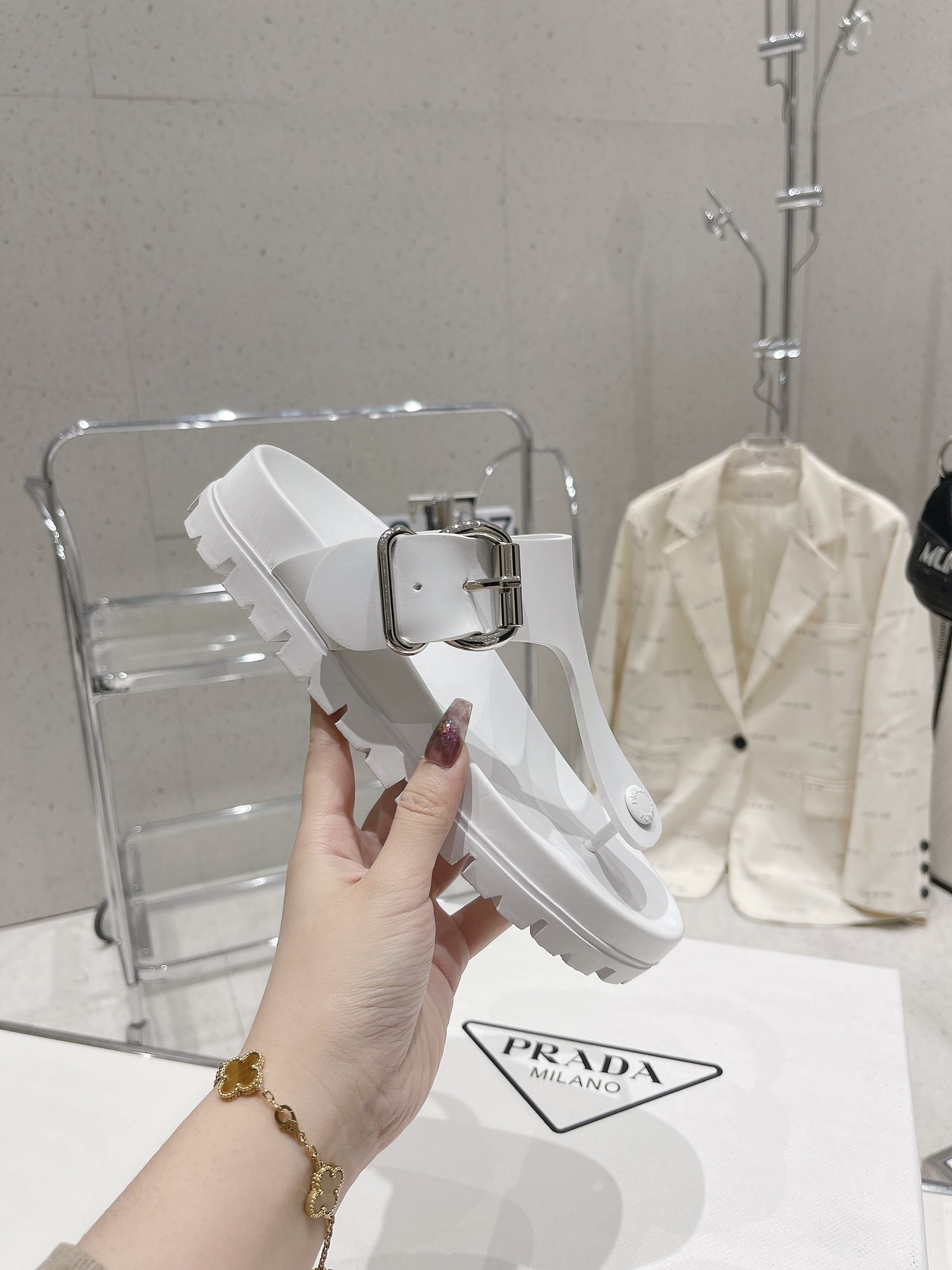 Prada Holster AD Coastal White For Women - Image 7