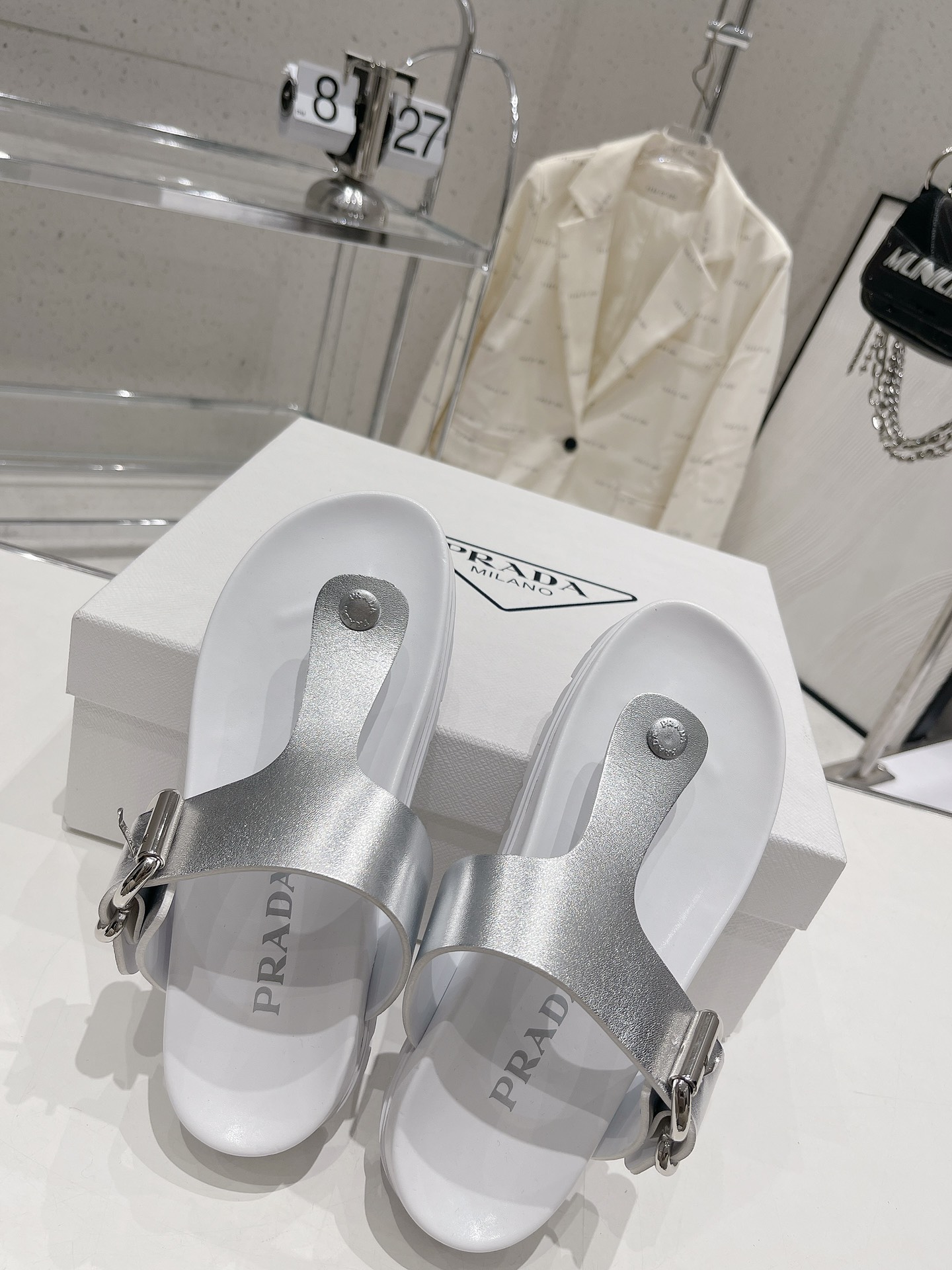 Prada Holster AD Coastal Silver For Women - Image 8