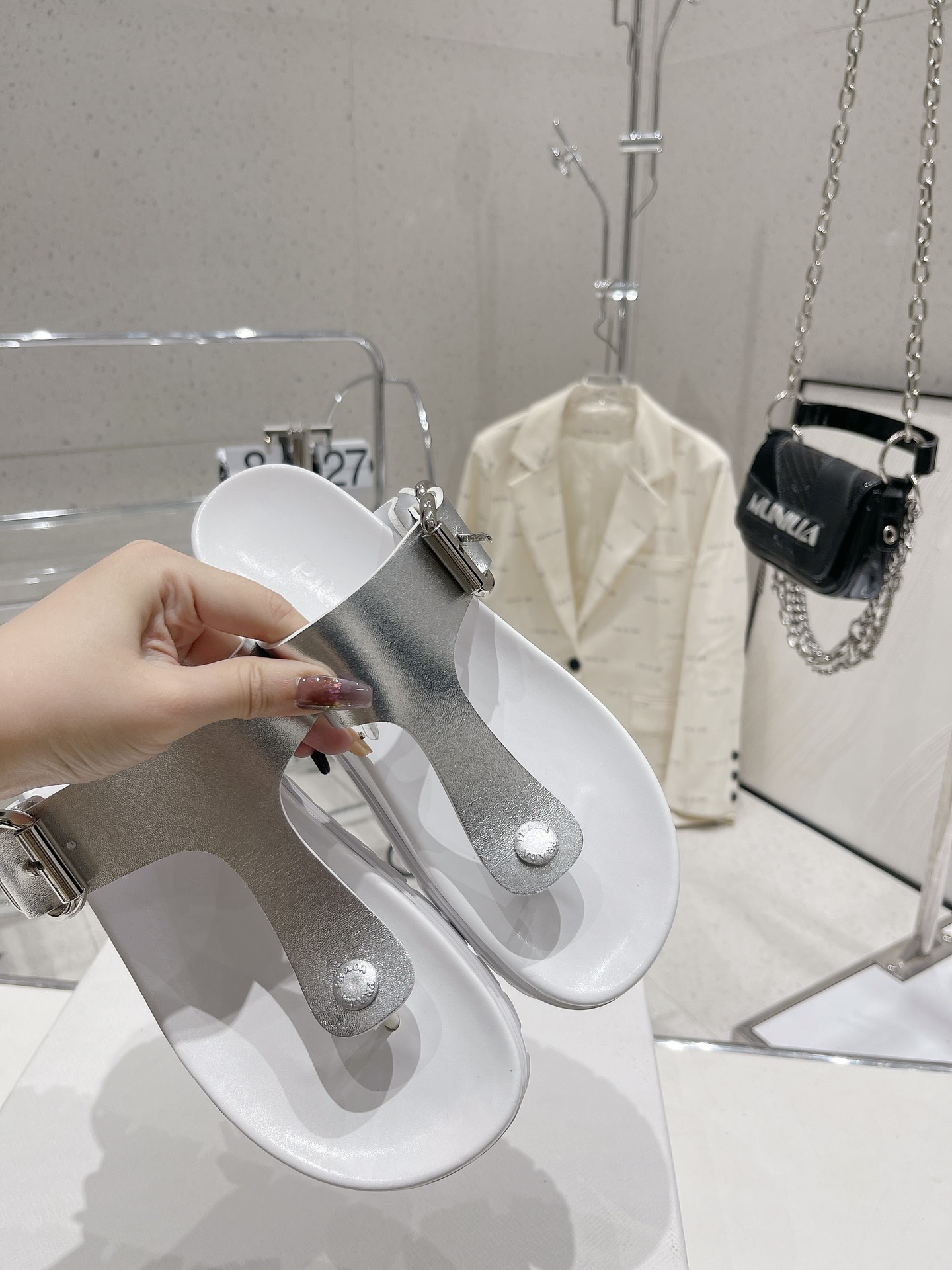 Prada Holster AD Coastal Silver For Women - Image 4