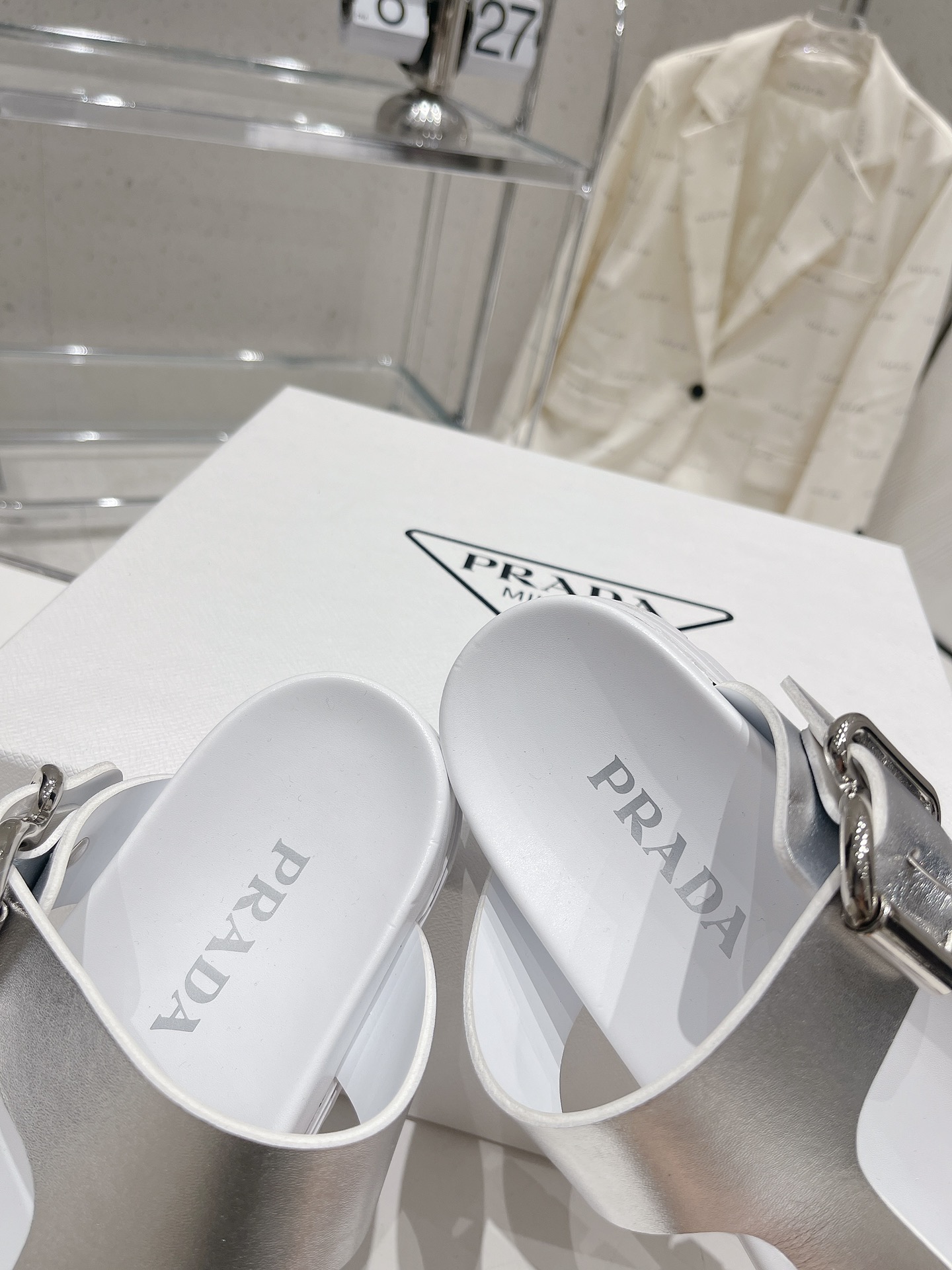 Prada Holster AD Coastal Silver For Women - Image 9