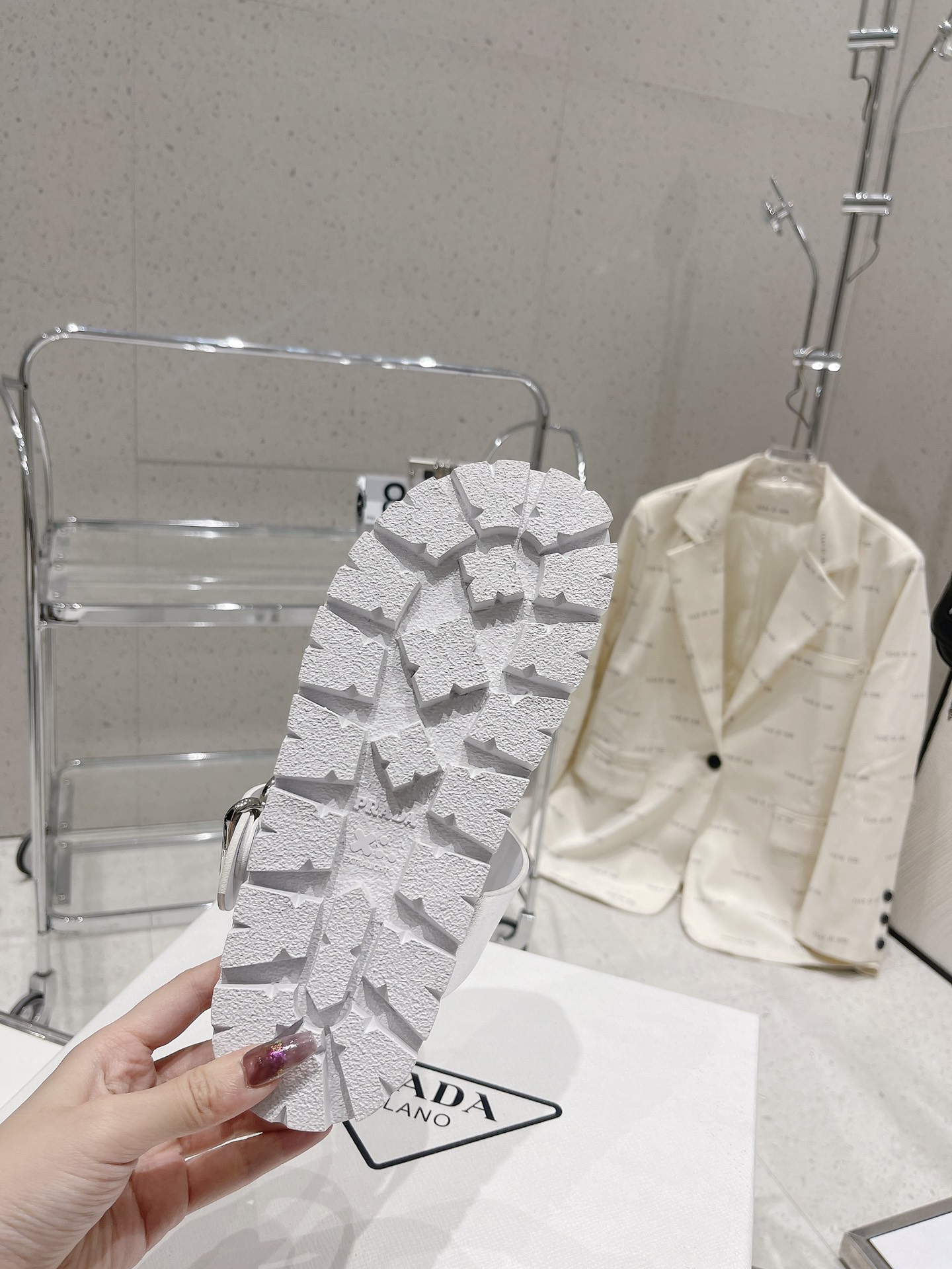 Prada Holster AD Coastal Silver For Women - Image 10