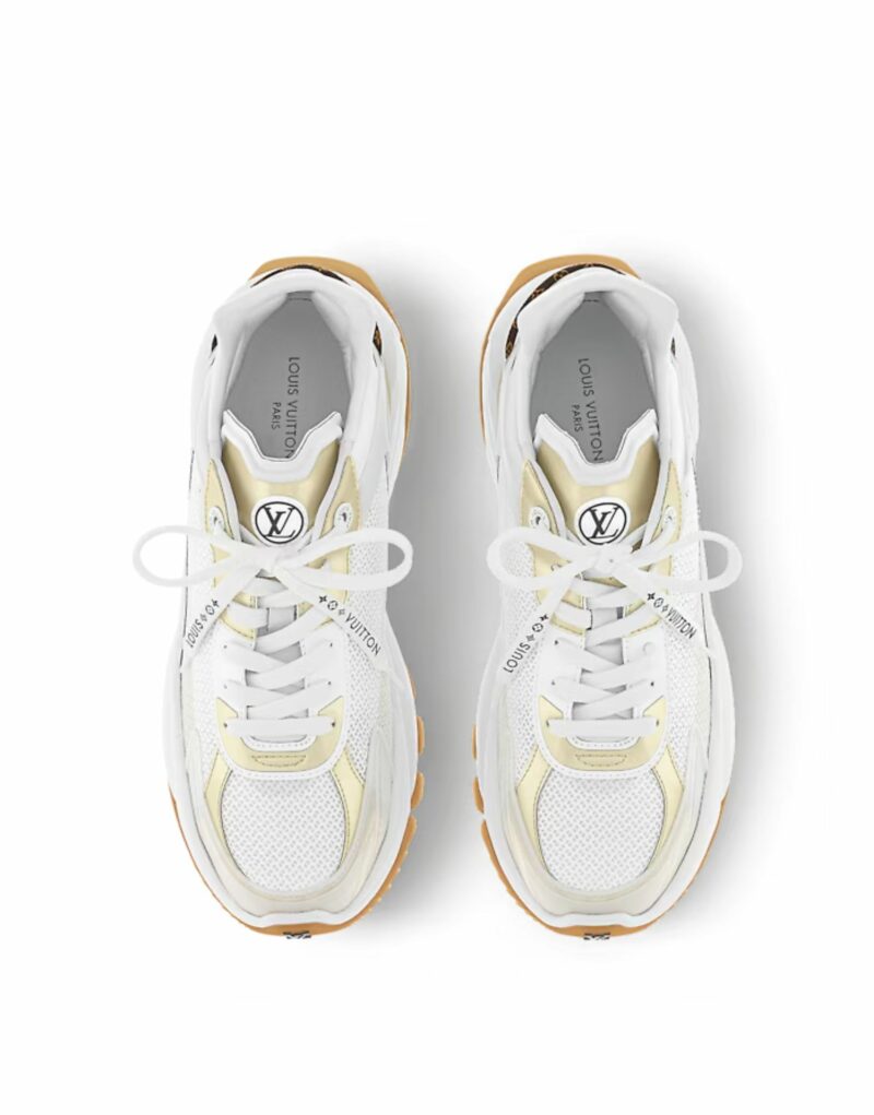 Louis Vuitton Run 55 Trainers Gold For Women 1AAP61 - Image 4