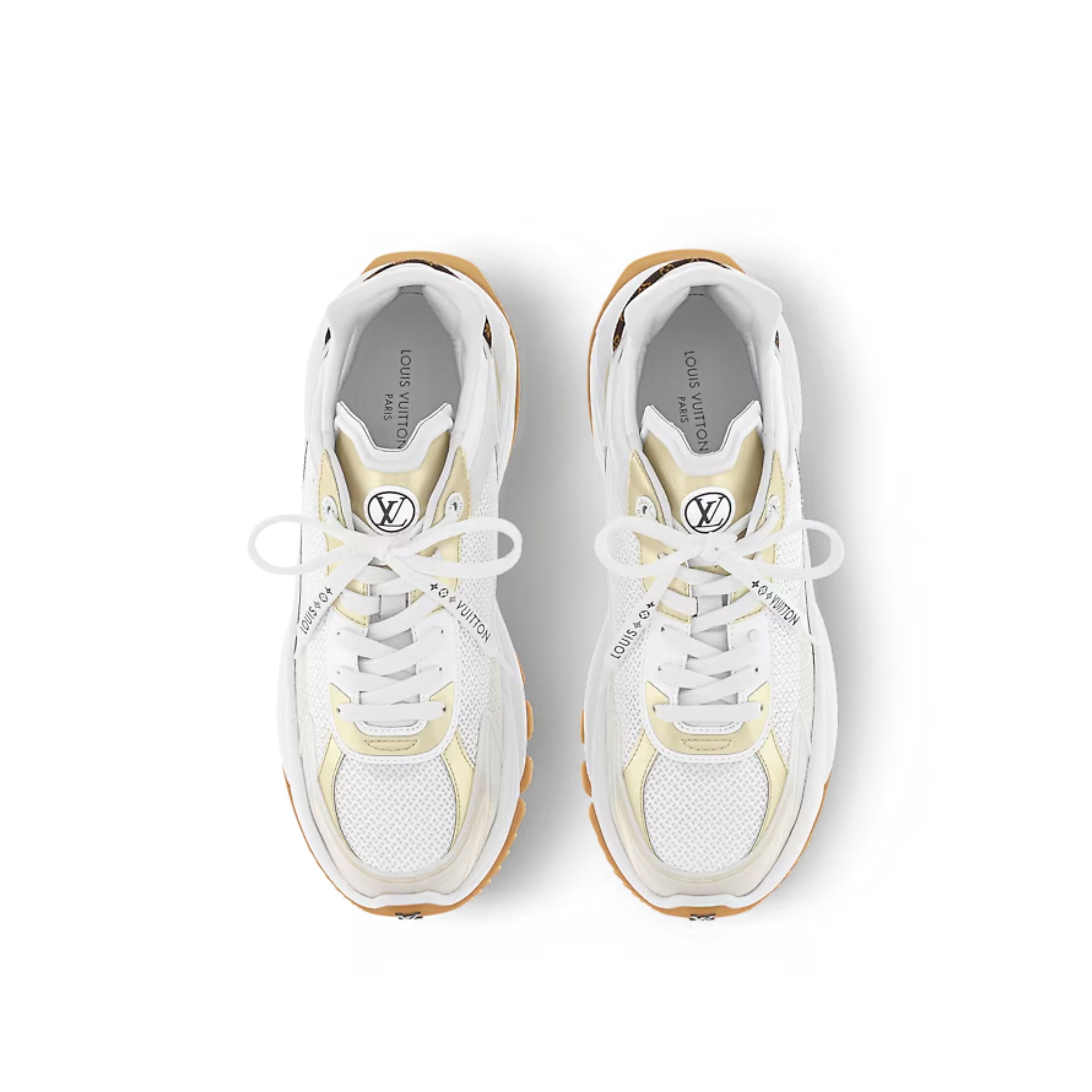 Louis Vuitton Run 55 Trainers Gold For Women 1AAP61 - Image 10