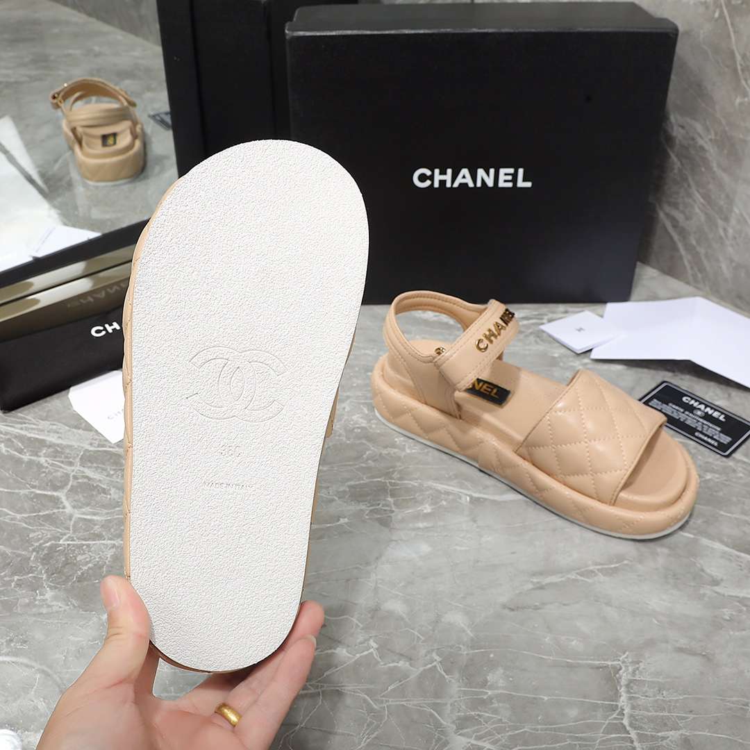 Chanel Sandal Beige For Women - Image 2