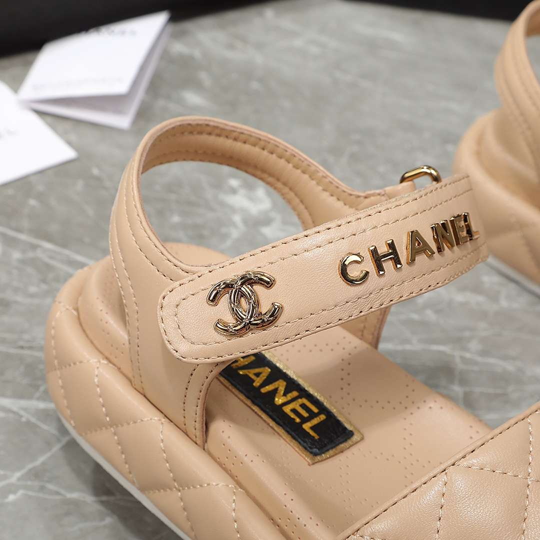 Chanel Sandal Beige For Women - Image 3