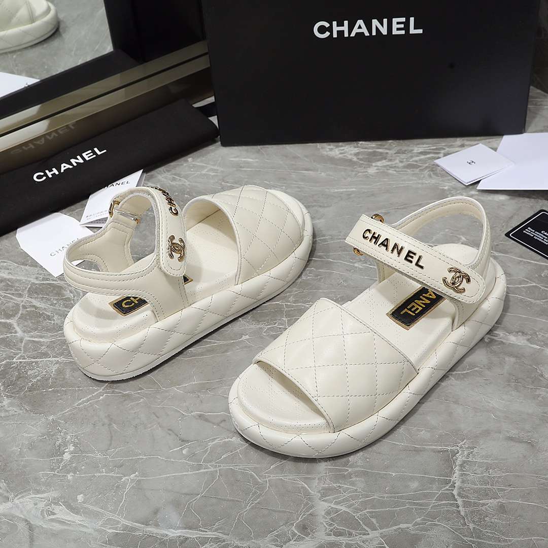Chanel Sandal White For Women - Image 5
