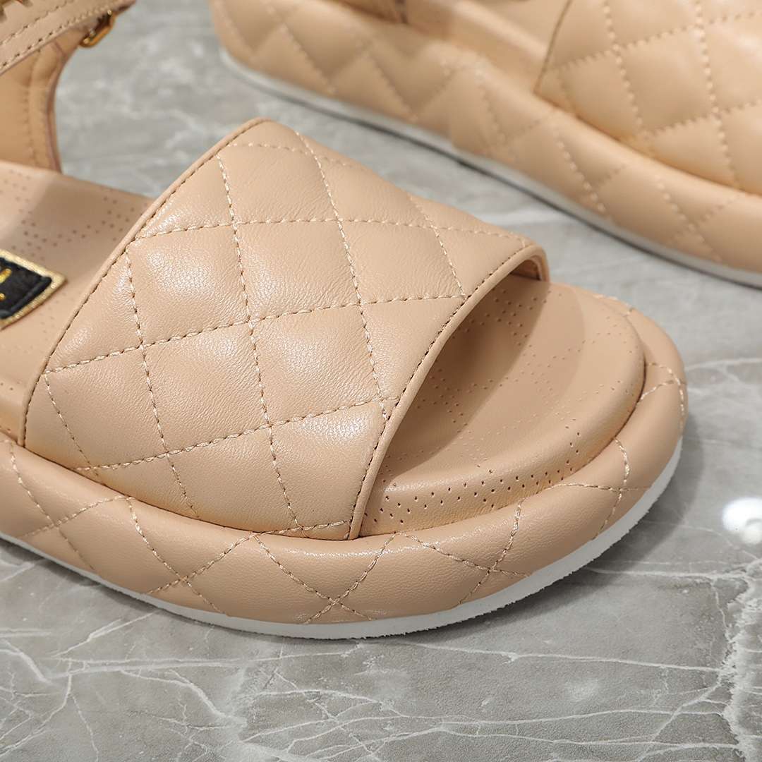 Chanel Sandal Beige For Women - Image 5