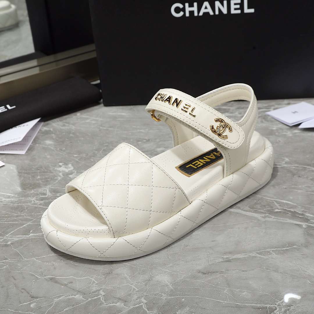 Chanel Sandal White For Women - Image 7