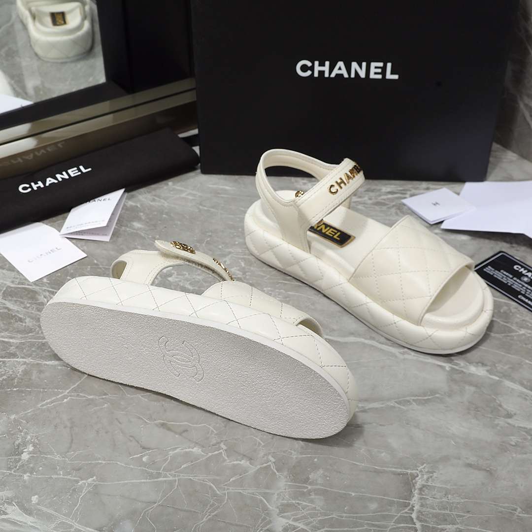 Chanel Sandal White For Women - Image 10