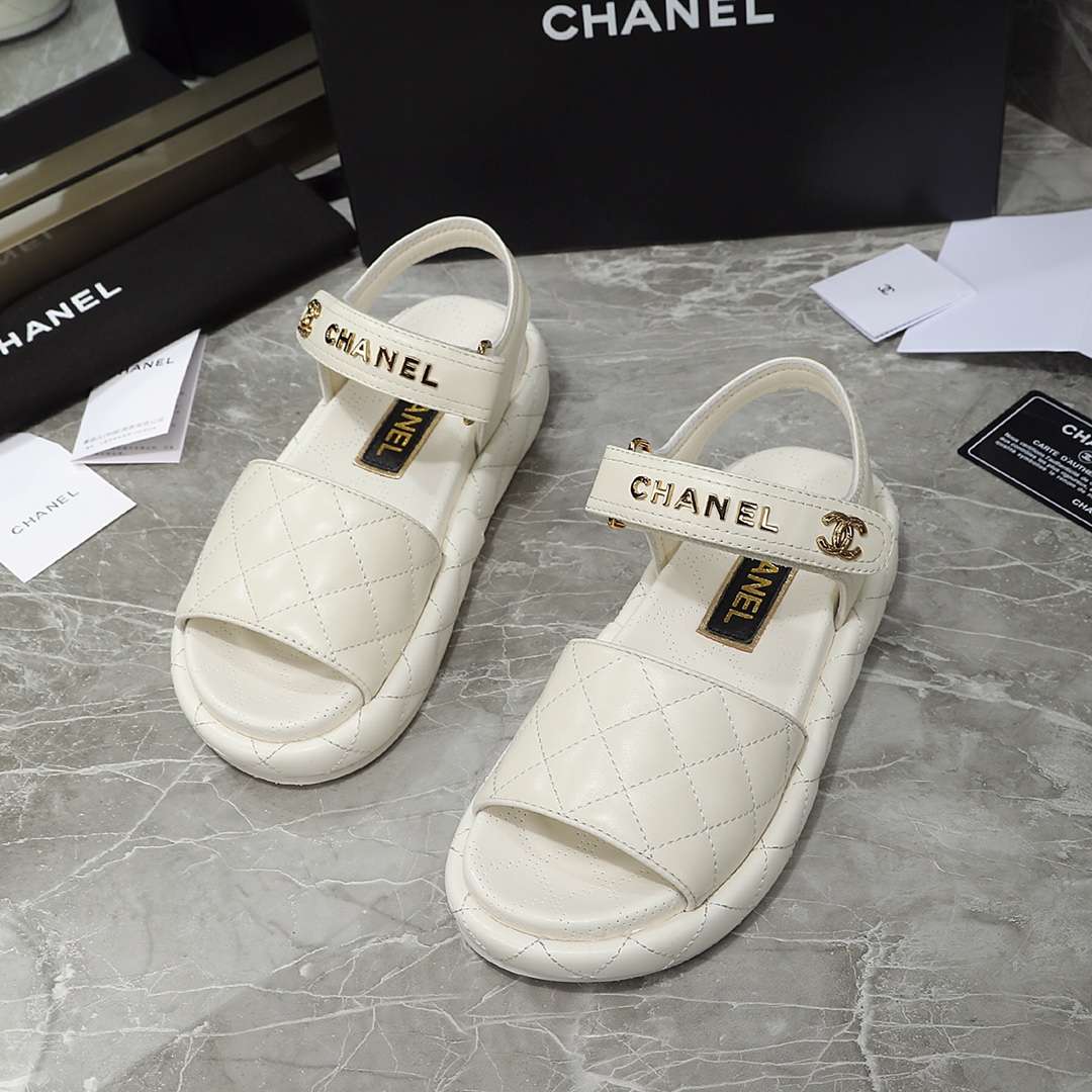 Chanel Sandal White For Women - Image 9