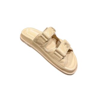 Chanel Sandals With Chanel Logo Beige For Women