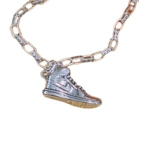 Louis Vuitton Shoe Necklace Silver For Women