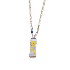 Louis Vuitton Skateboard Necklace Silver For Women