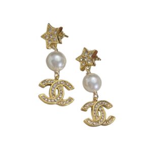 Chanel Star Earrings Gold For Women
