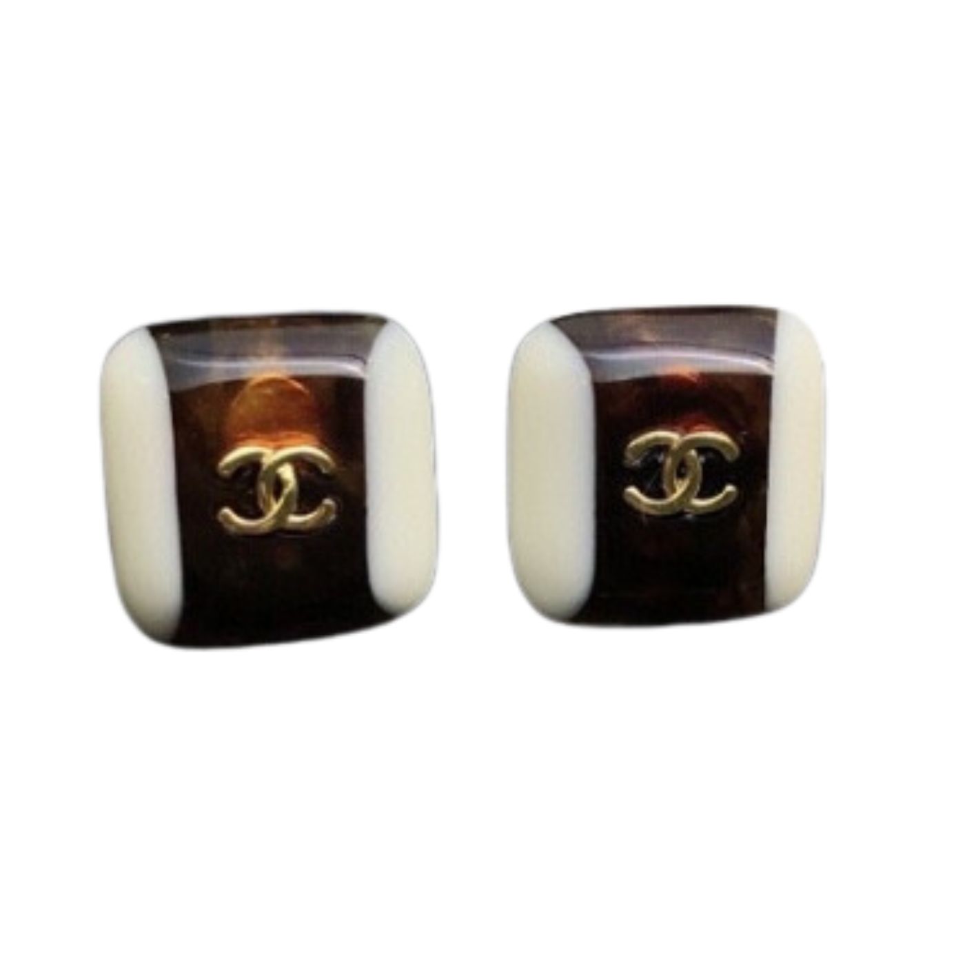 Chanel Stud Earrings Black For Women