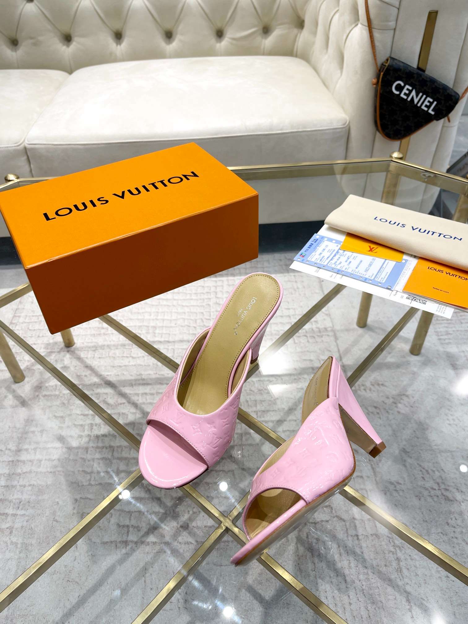 Louis Vuitton Super Mule White For Women 1ACJ51 - Image 10