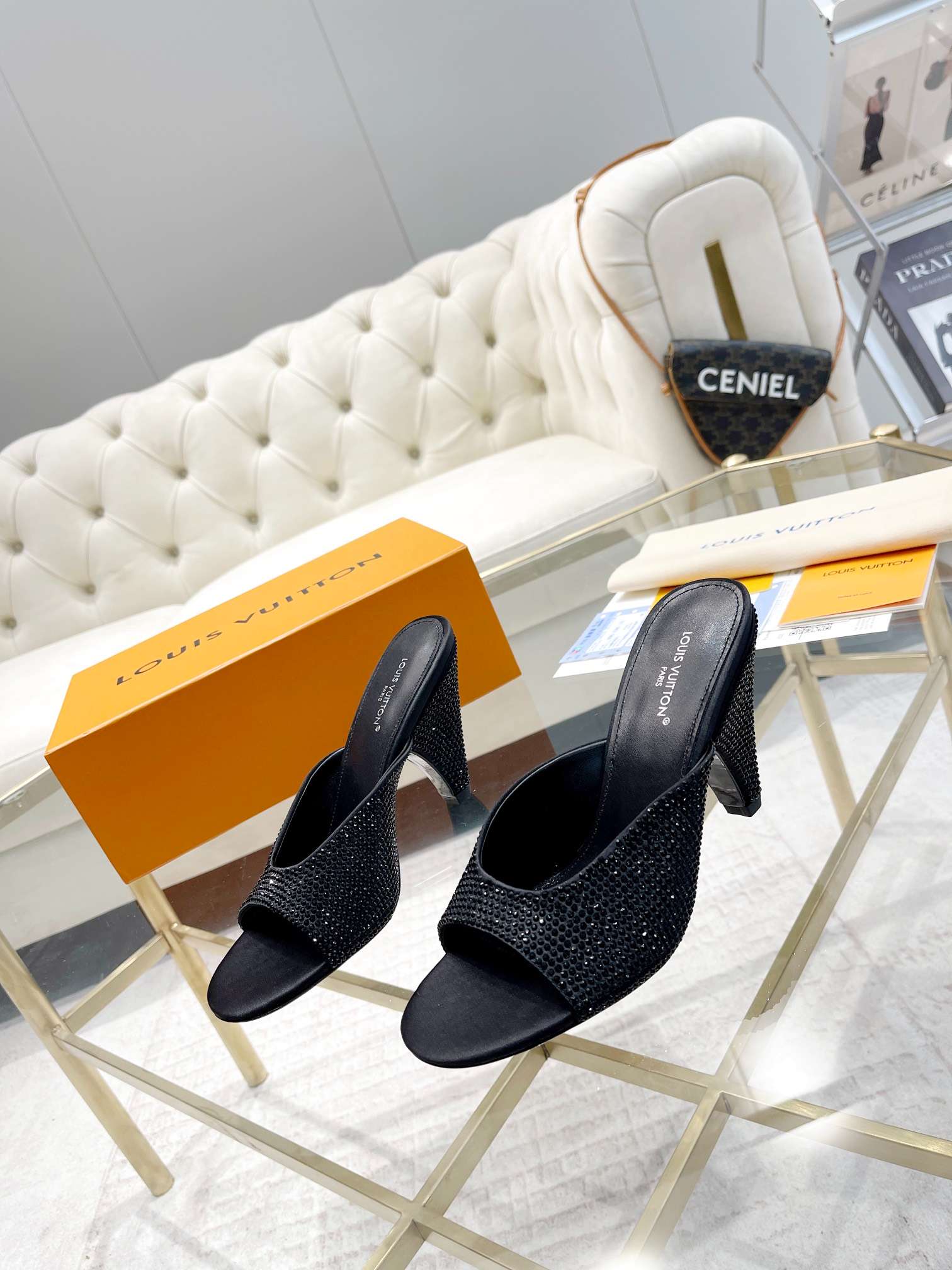 Louis Vuitton Super Mule Black For Women - Image 9