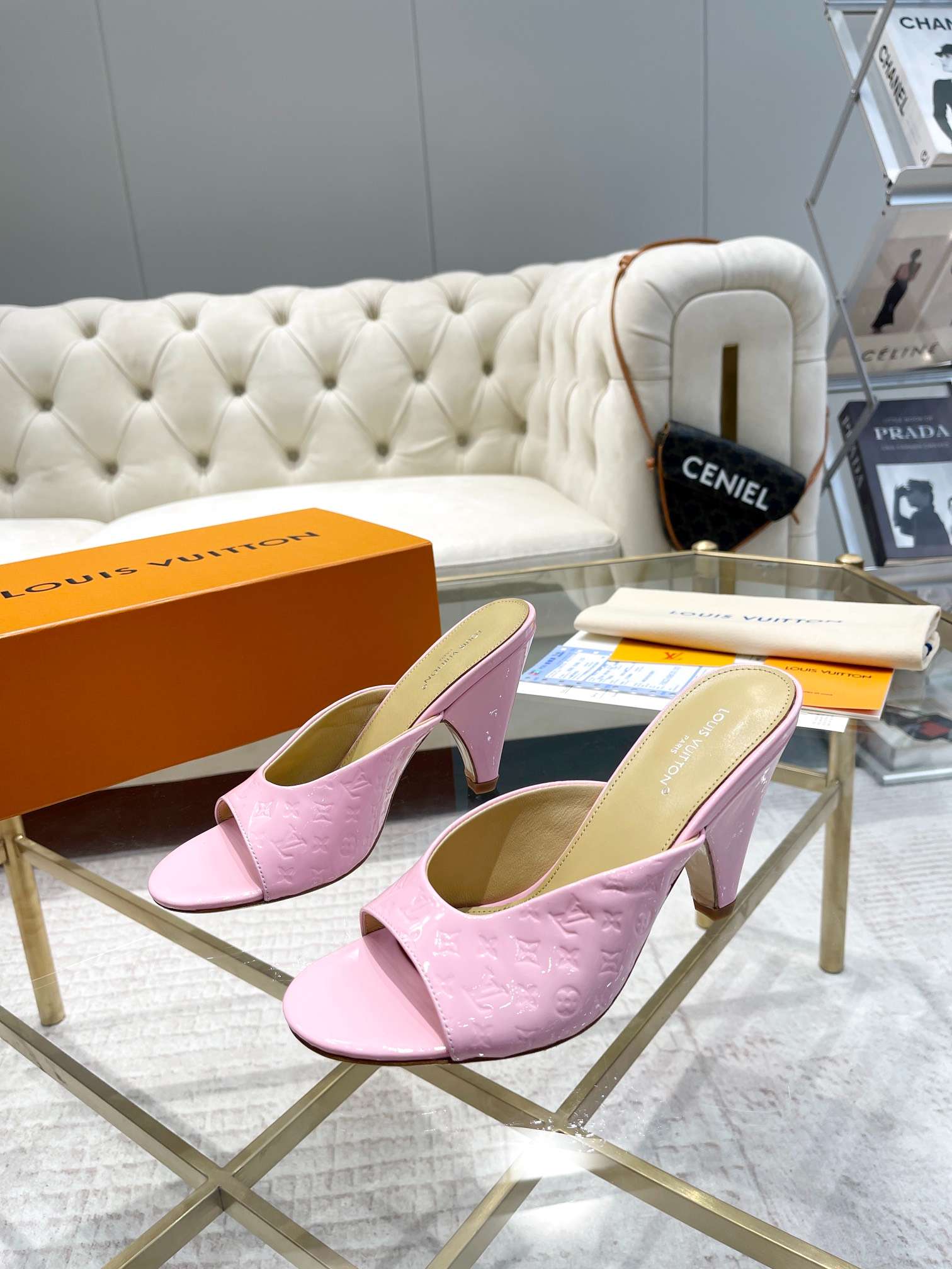 Louis Vuitton Super Mule White For Women 1ACJ51 - Image 9