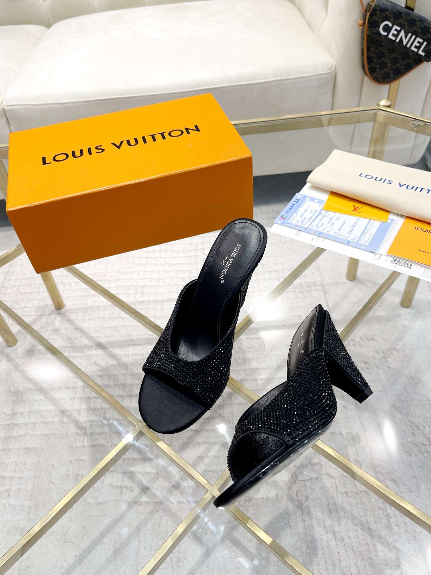 Louis Vuitton Super Mule Black For Women - Image 8