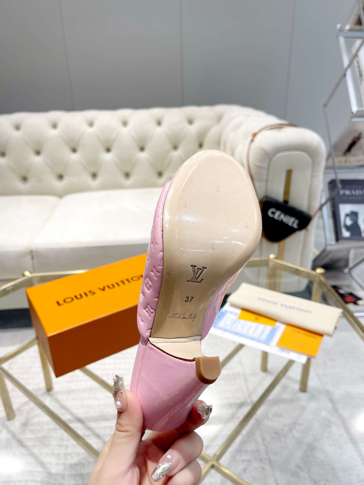 Louis Vuitton Super Mule White For Women 1ACJ51 - Image 6