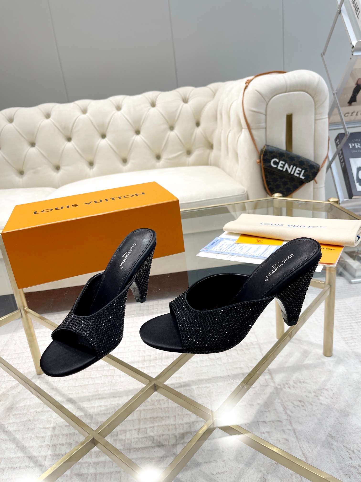 Louis Vuitton Super Mule Black For Women - Image 5