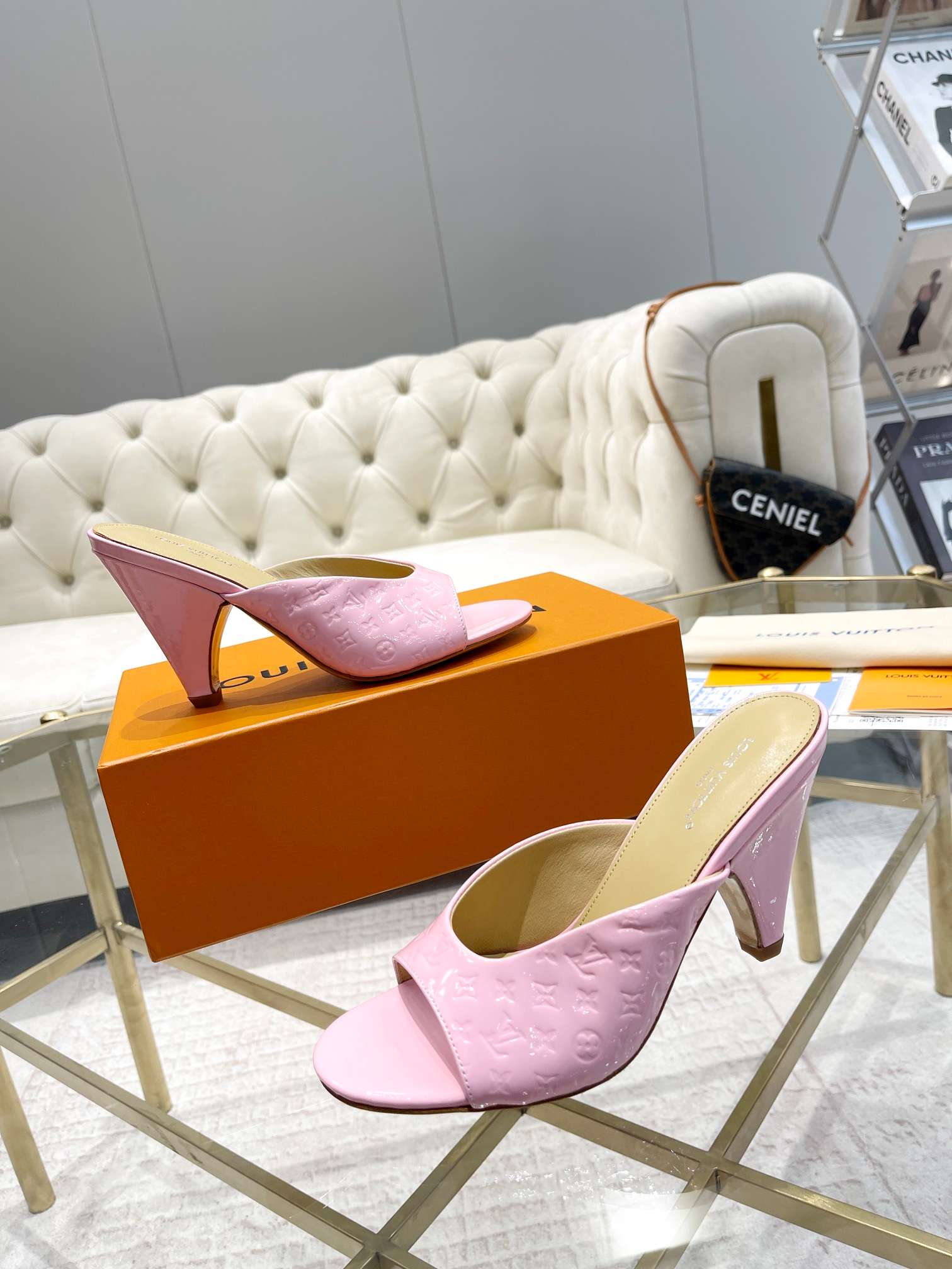 Louis Vuitton Super Mule White For Women 1ACJ51 - Image 5