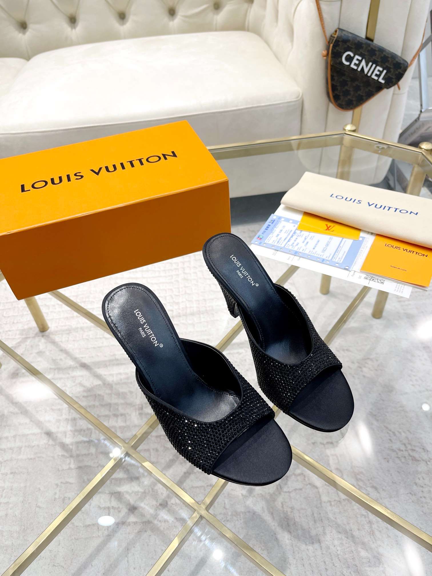 Louis Vuitton Super Mule Black For Women - Image 3