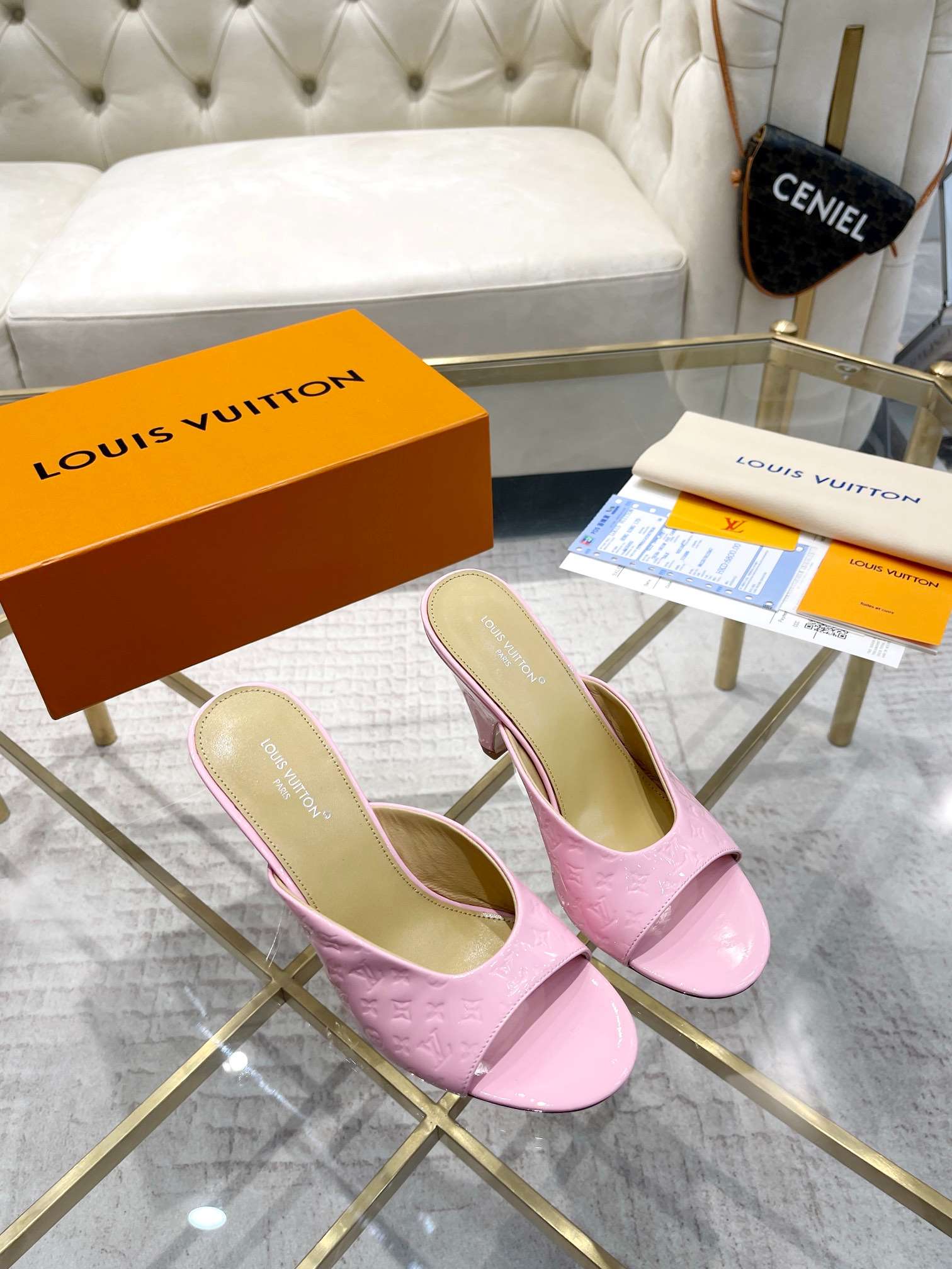 Louis Vuitton Super Mule White For Women 1ACJ51 - Image 2