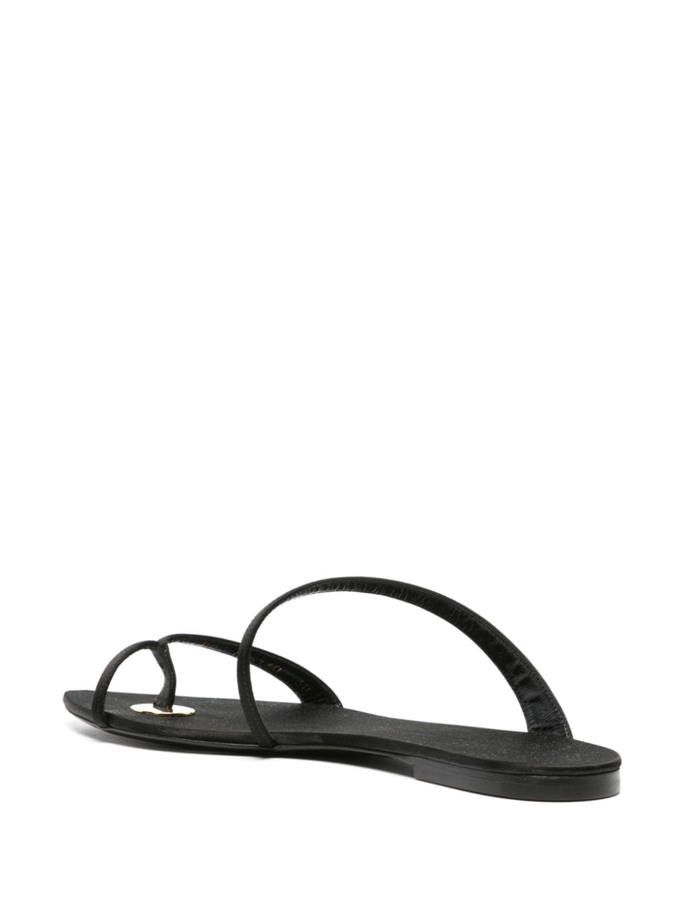 Saint Laurent Tanger Slides In Satin Crepe Black For Women 7761309QNAO1000 - Image 7