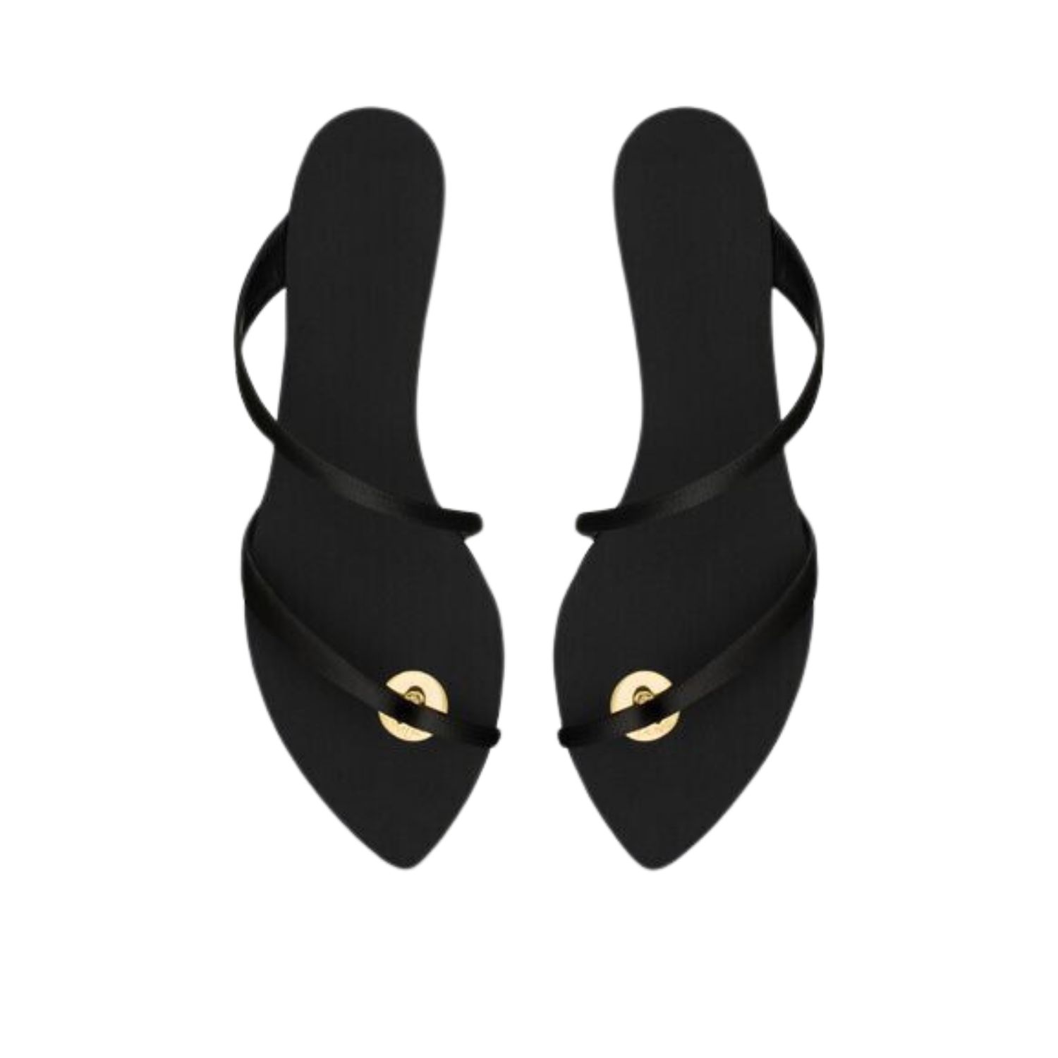 Saint Laurent Tanger Slides In Satin Crepe Black For Women 7761309QNAO1000 - Image 6