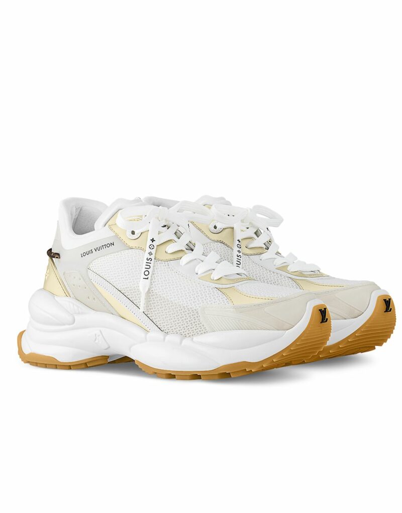 Louis Vuitton Run 55 Trainers Gold For Women 1AAP61