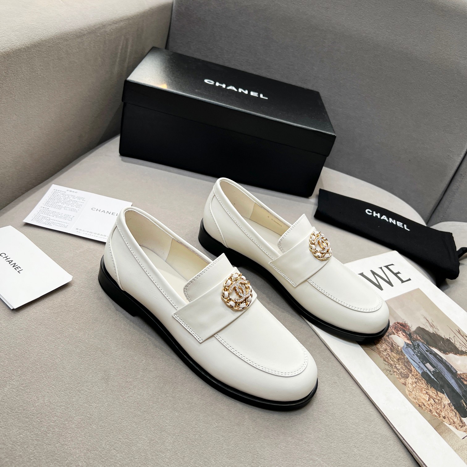 Chanel Women’s Loafers White For Women - Image 7